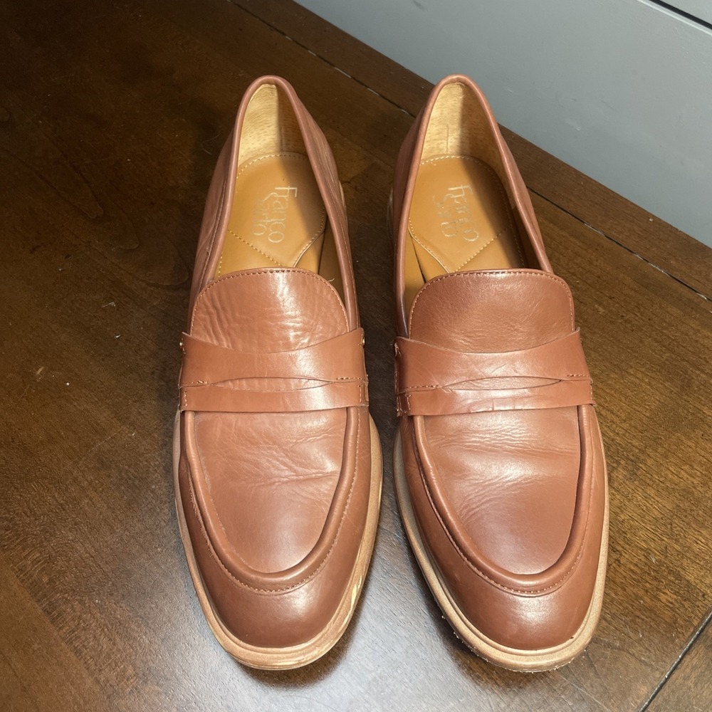 Franco Sarto Edith 2 Tobacco Brown EUC 9.5M  loafer🇻🇳 soft like butter